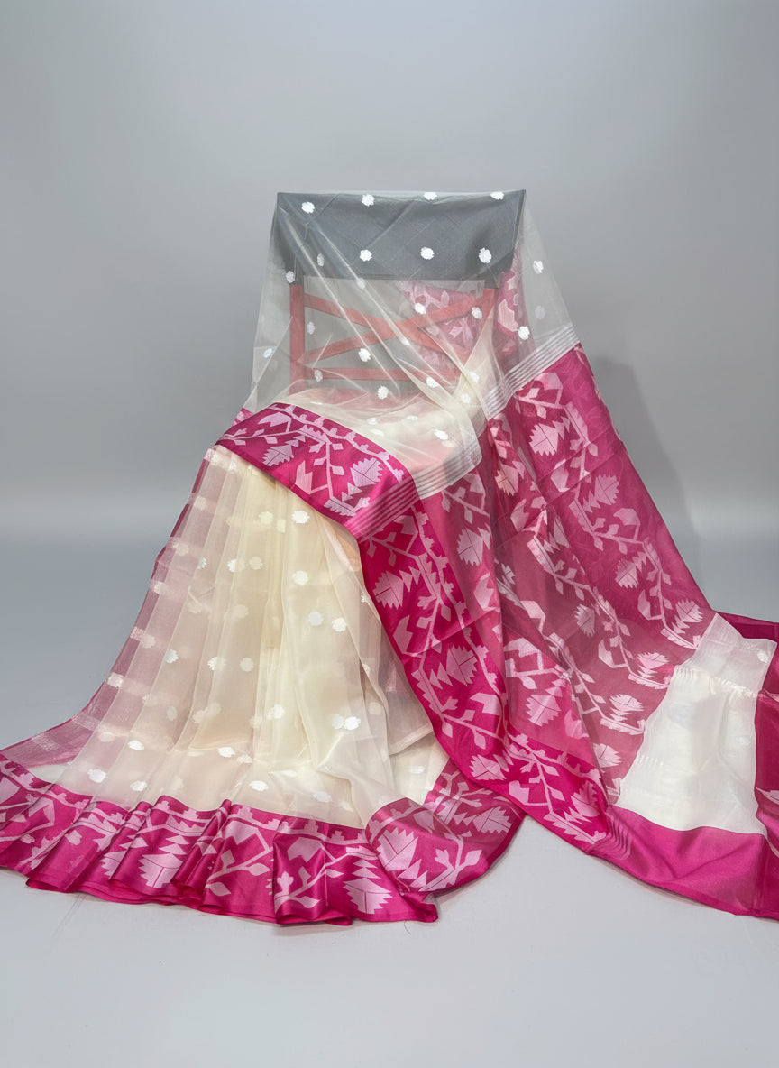 Organza Jamdani Saree